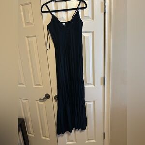 Gianni bini maxi black button dress